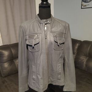 Michael kors leather jacket